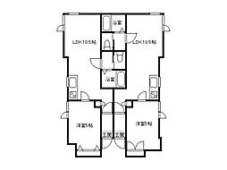 ドエルシャトレー2 1LDKの間取図画像