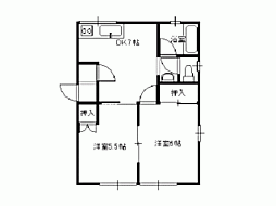 間取図画像 2DK
