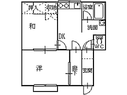 間取図画像 2DK