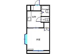 アーバンM 1Kの間取図画像