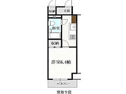 サンシティ森林公園 1Kの間取図画像