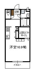 グランツリー ワンルームの間取図画像