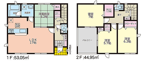 1号棟　間取図