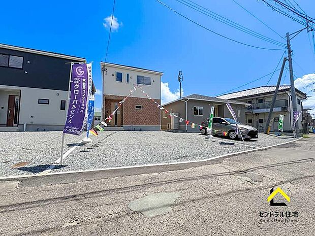 3号棟 外観 利便性の良い立地。落ち着いた住宅街の一角にあります。公園のお散歩でも優雅な時間を過ごすことができる街です。