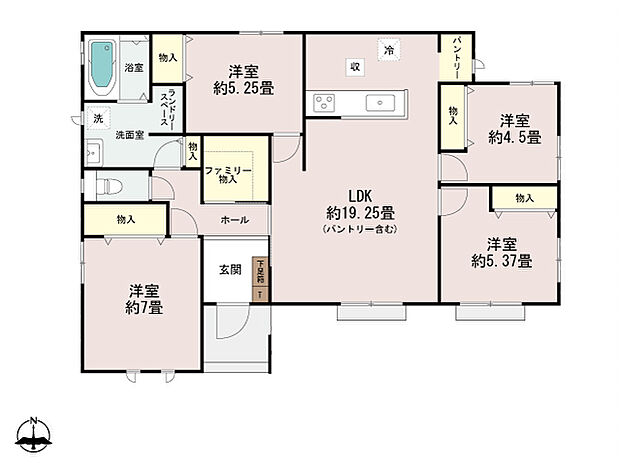 E号棟 間取図