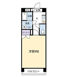 エトワールエス・ケイ 1Kの間取図画像