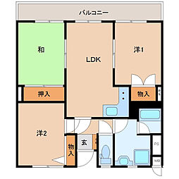 コーポアトレイユ 3LDKの間取図画像