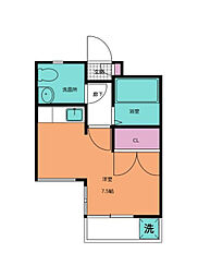 アイビス ワンルームの間取図画像