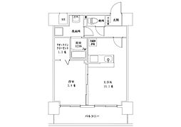 F・STAGE江平EAST 6階1LDKの間取り