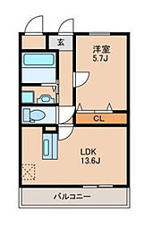 間取図画像 1LDK