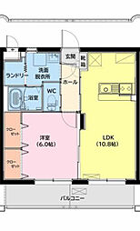 (仮称)高洲町YMマンション 1LDKの間取図画像
