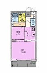 GRAND NINE南宮崎 1LDKの間取図画像
