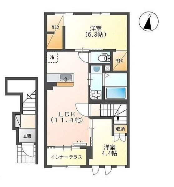 同じ建物の物件間取り写真 - ID:245003184590