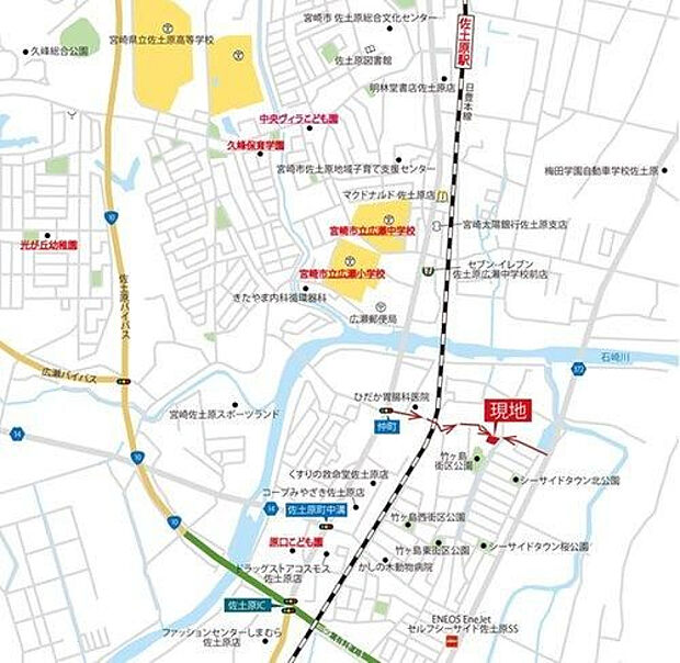 【map】バス停まで徒歩6分なので、お車のない方も安心！