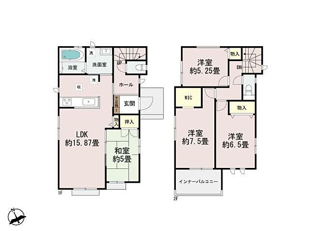 B号棟3290万円(土地43.8坪/建物29.1坪)