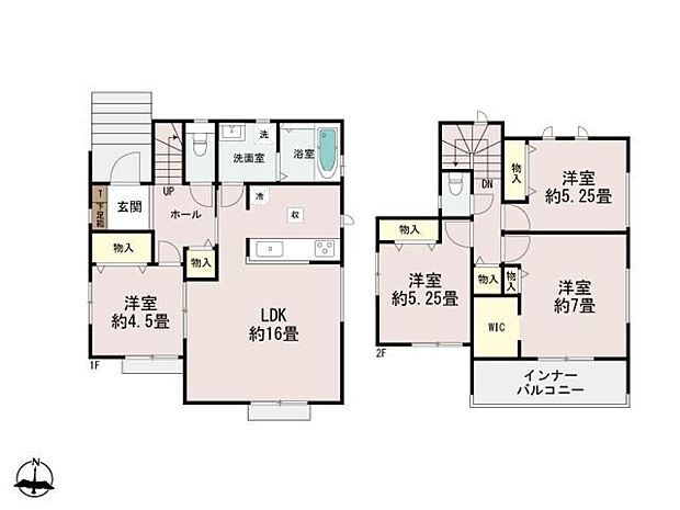 B号棟3290万円(土地47.6坪/建物28.5坪)