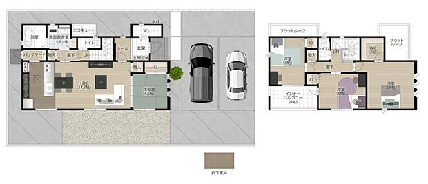 4号地(4380万円、土地318.7?、建物111.3?)