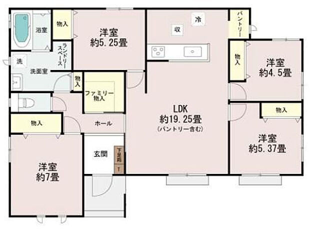 E号棟3590万円(土地65.5坪/建物28.8坪)