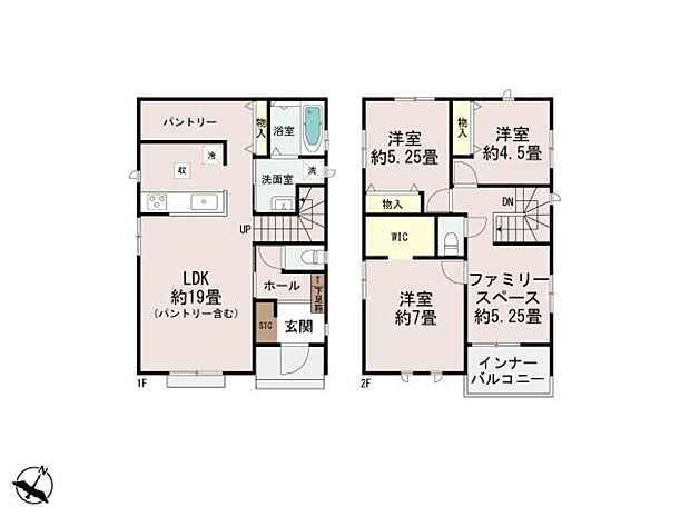 B号棟3190万円(土地43.8坪/建物29.5坪)