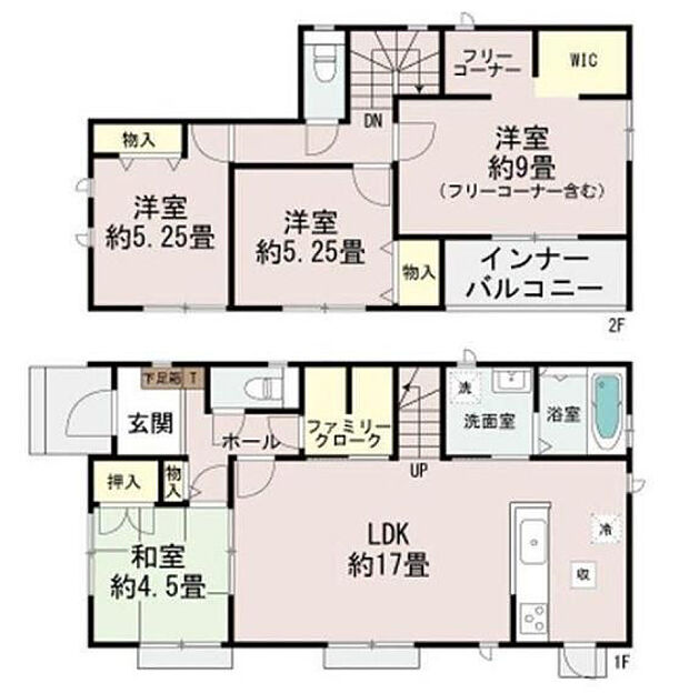A号棟3490万円(土地58.9坪/建物30.5坪)