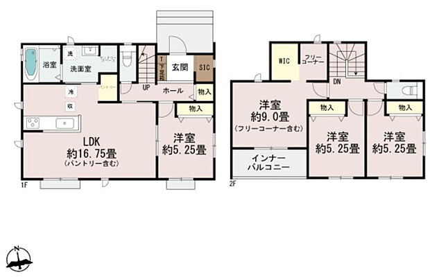 A号棟4790万円(土地52坪・建物30坪)