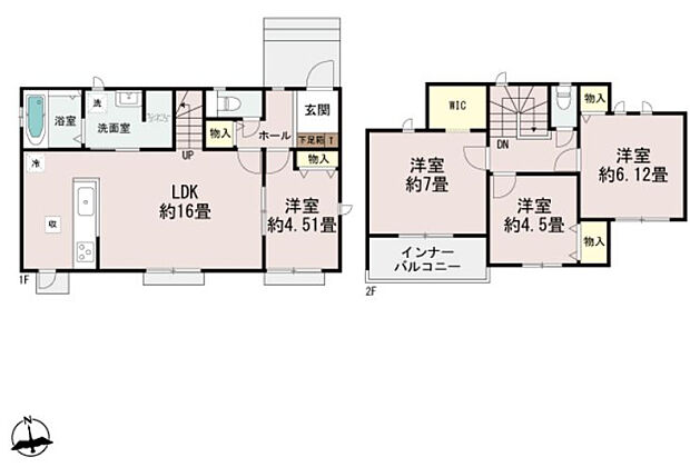 B号棟4690万円(土地48坪・建物28坪)
