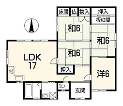 湖南市 菩提寺東3丁目 4LDKの間取り