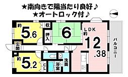 ダイアパレス久万ノ台 3LDKの間取図画像