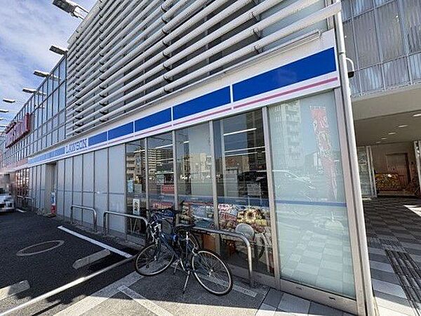 ローソン　松山小栗三丁目店 408m