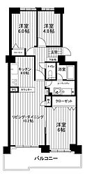 コープ野村南郷通 3LDKの間取図画像