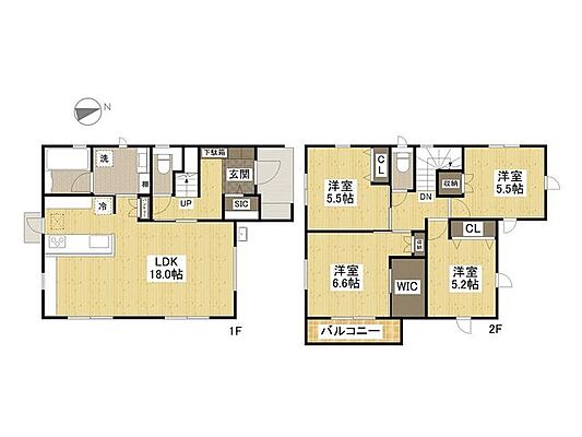 間取り JR可部線 上八木駅 徒歩8分