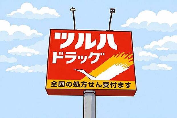 ツルハドラッグ安積店 551m