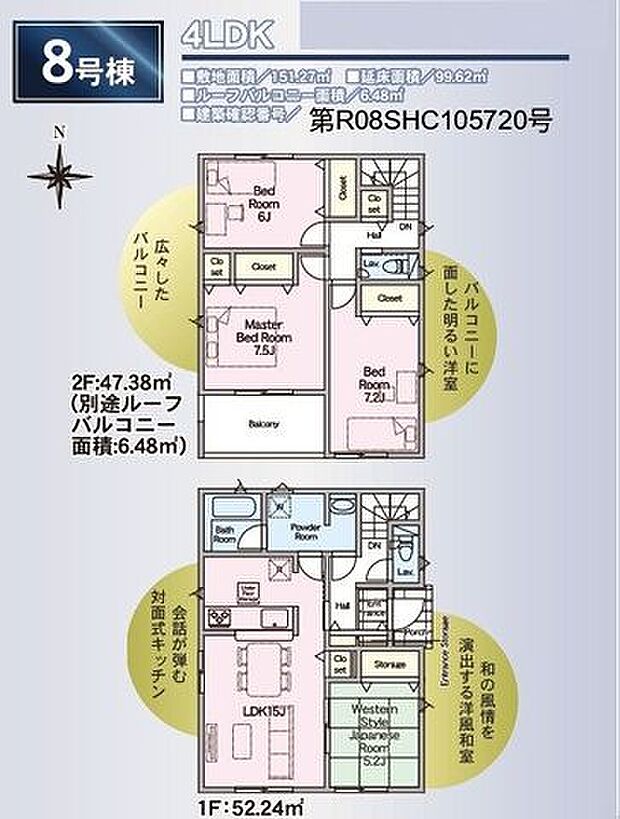 新築建売選びで大切な、広さと使い勝手を一目で確認できます。家族で検討しやすくなります。