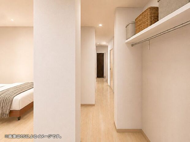 使う場所の近くに収納を配置することで、片付けやすく、すっきりした住空間を保ちやすい設計です。