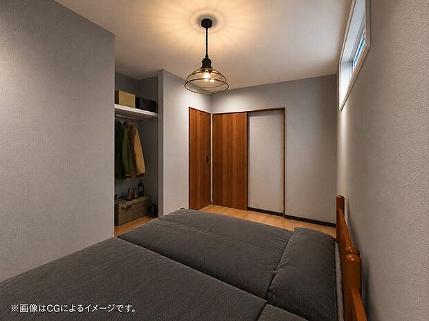 寝室や子ども部屋、書斎など、ライフスタイルに合わせて柔軟に使える洋室です