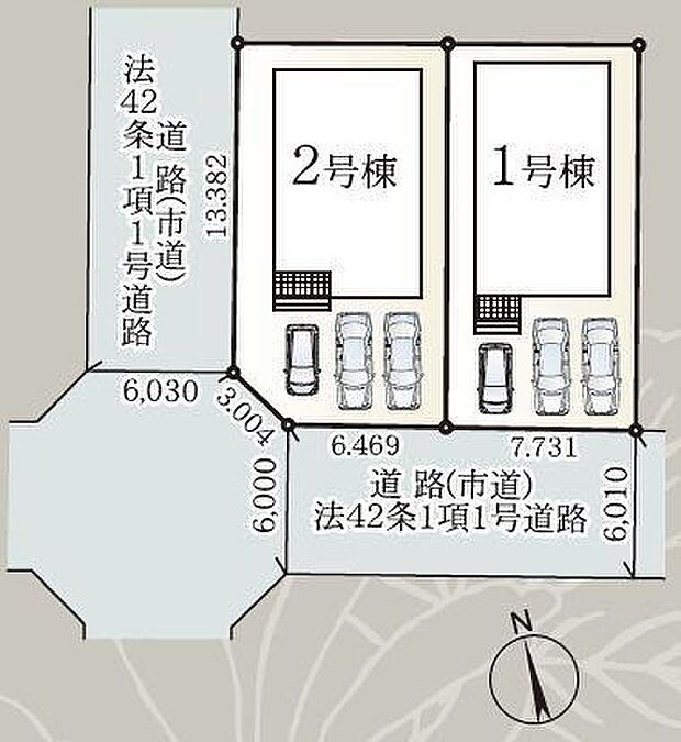 1号棟駐車場3台可能です♪但し、車種によります