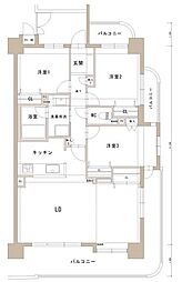 ライオンズガーデン三河安城第2 3LDKの間取図画像