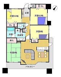 ライオンズステーションプラザ安城 4LDKの間取図画像