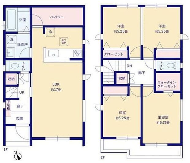 キッチン裏にはストックに欠かせないパントリー付◎