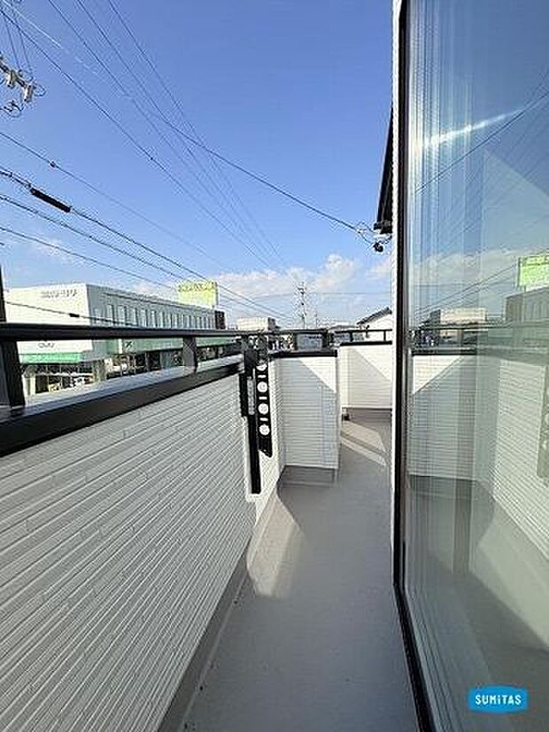 お洗濯物もたっぷり干せます♪