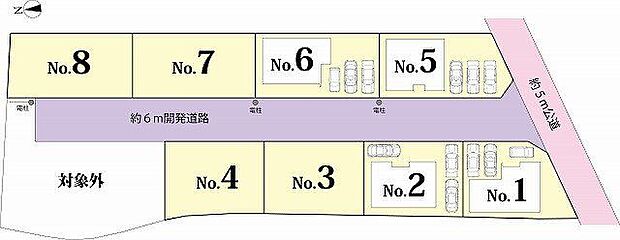 全体区画図:1号棟