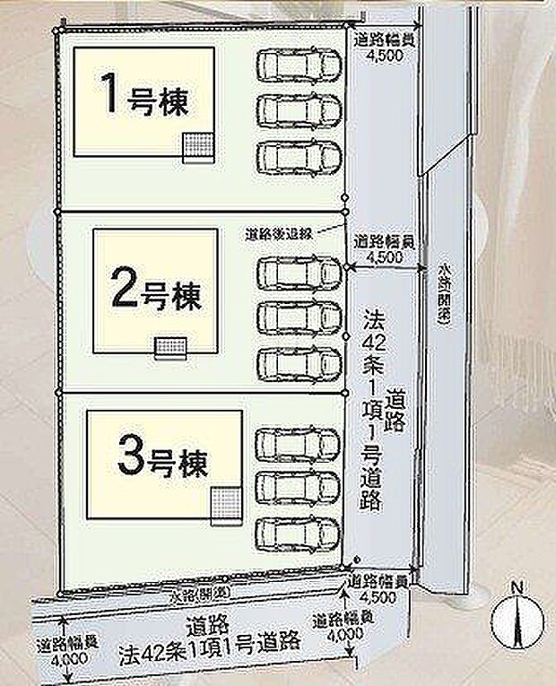 全体区画図:2号棟
