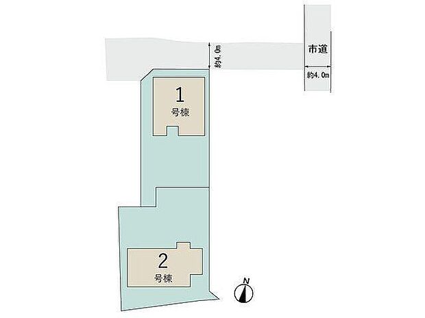 全体区画図:1号棟