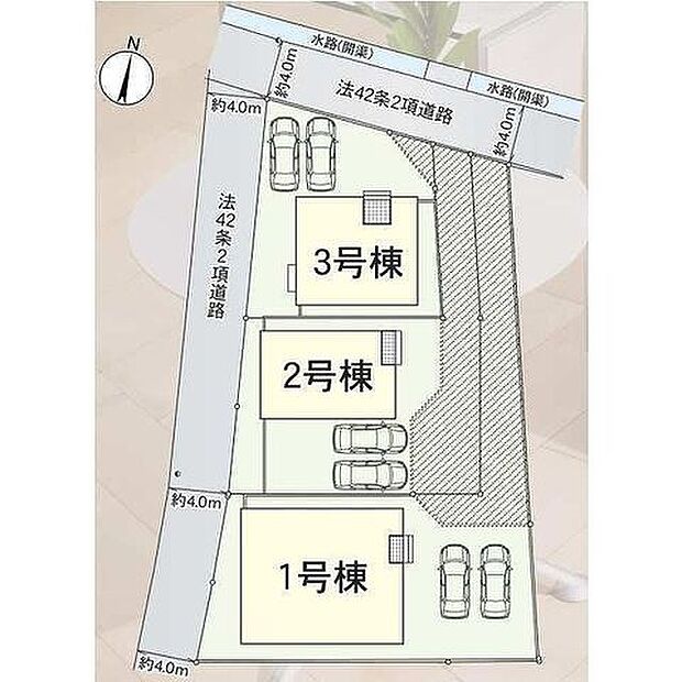 全体区画図:2号棟