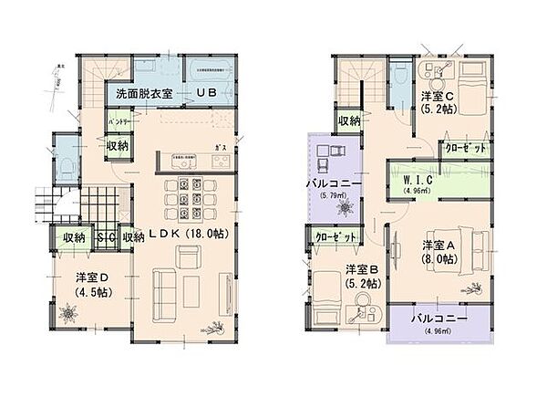 間取りを拡大表示