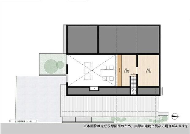 平屋なのに吹き抜けが!?天井裏にはロフトと収納も完備!