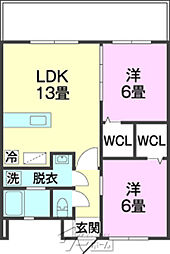間取図画像 2LDK