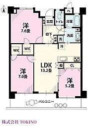 ライオンズヒルズ具志 3LDKの間取図画像