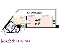 ライオンズマンション牧志第2 1Kの間取図画像