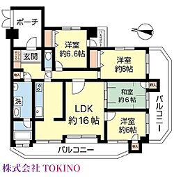 サザンパレス那覇ソレイユ 4LDKの間取図画像